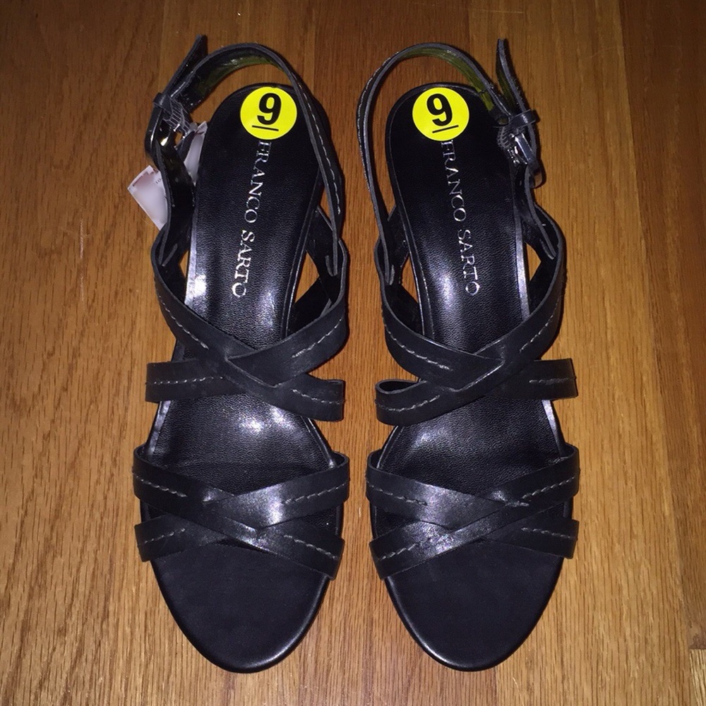 Franco Sarto leather strappy sandals